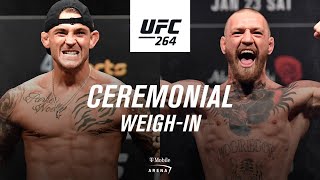 UFC 264 Ceremonial Weighin  Poirier vs McGregor 3 [upl. by Gaige]