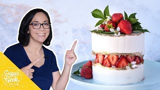 Strawberry Fault Line Cake Tutorial [upl. by Charlet]