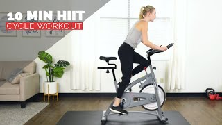 10 Min HIIT Cycle Bike Workout [upl. by Arondell424]