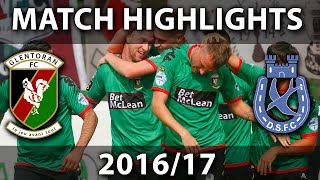 Glentoran vs Dungannon Swifts  6th August 2016 [upl. by Meghan196]