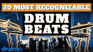 The 20 Most Recognizable Drum Beats [upl. by Pejsach224]