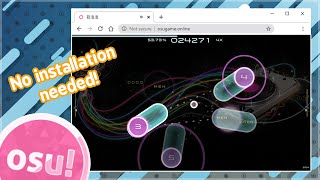 osu on a Web Browser  It works very well [upl. by Anelrahc]