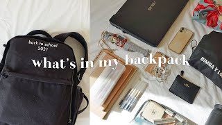 What’s in my backpack realistic 🎒 ideas for back to school how I study amp stay at uni all day [upl. by Ainevul]