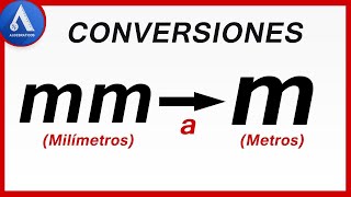 Convertir MILÍMETROS a METROS [upl. by Bar]