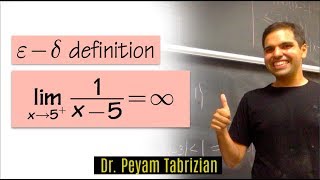 Epsilon delta limit Example 3 Infinite limit at a point [upl. by Mixam]