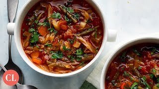 Healthy Cabbage Soup Recipe ZERO Weight Watchers Points Soup [upl. by Rowe]