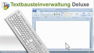 Kostenlose Textbausteinverwaltung Deluxe [upl. by Salvidor]