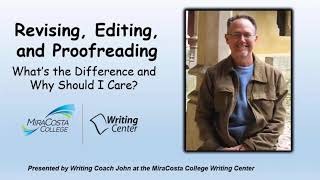 Revising Editing Proofreading Whats the Difference [upl. by Joselow188]