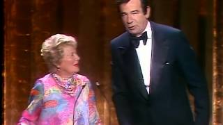 Walter Matthau and Janet Gaynor 1978 Oscars [upl. by Nylodnewg478]