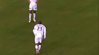 David Beckham scores for LA Galaxy vs DC United 081407 [upl. by Ullyot]