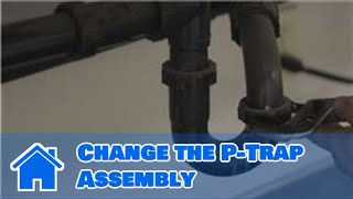 Plumbing Advice  How to Change the PTrap Assembly [upl. by Airdnekal]