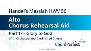 Handels Messiah Part 17  Glory to God  Alto Chorus Rehearsal Aid [upl. by Warp]