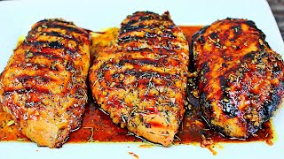 Honey Garlic Grilled Chicken Recipe  How to Grill Tender Juicy Chicken [upl. by Halimeda]