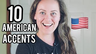 10 American Accents Imitation Examples [upl. by Nesnah]