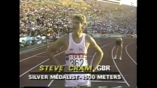 Olympics  1984 Los Angeles  Track  Mens 1500m Finals  Gold GBR Sebastian Coe imasportsphile [upl. by Charles]