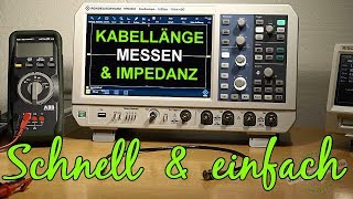 Kabellänge u Impedanz messen mit Oszilloskop how to Tutorial [upl. by Selrahcnhoj30]