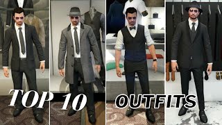 TOP 10 BEST Mafia Outfits in GTA 5 Online [upl. by Aicilla508]