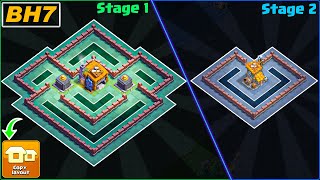 NEW BEST BH7 Base 2 Stage 2023 COPY Link  Builder Hall 7 Base  Clash of Clans [upl. by Skylar]