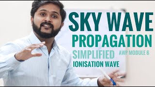 Sky Wave Propagation  Ionospheric layer formation Wave propagation  Simplified  AWP Module  6 [upl. by Gilberto]