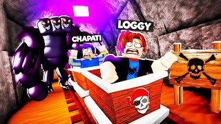 LOGGY ESCAPE MONSTER ON ROLLER COASTER  ROBLOX [upl. by Nitnilc582]