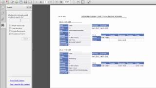 Lethbridge College Course Timetables [upl. by Fenelia584]