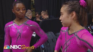 Simone Biles makes 2019 debut wins allaround at Stuttgart World Cup  NBC Sports [upl. by Anawt483]