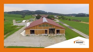 Landwirtschaftliche Stallungen von Haas Fertigbau  🏠 Haas Landwirtschaftsbau [upl. by Trovillion]