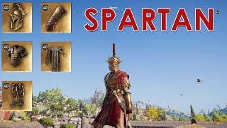 AC Odyssey PELOPONNESIAN LEAGUE legendary Spartan War Hero set [upl. by Iemaj379]