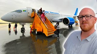 Africas FIRST Airbus A220 Air Tanzania Business Class [upl. by Ordnas]