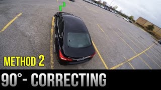 90 Degrees Parking  How to Correct Yourself  Method 2 [upl. by Sherr]