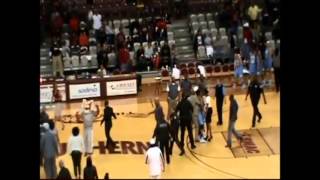 Women’s basketball brawl erupts includes cheerleaders and results in 15 suspensions [upl. by Pearlstein]