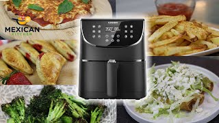 5 RECETAS SENCILLAS EN LA FREIDORA DE AIRE  Probando la airfryer [upl. by Annirac53]