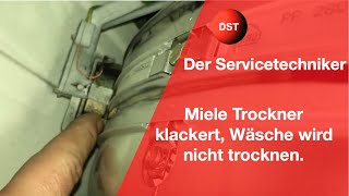 Miele Trockner klackert Wäsche wird nicht trocknen [upl. by Notlok464]