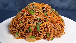 Mine Frite Mauricienne Veg 🇲🇺  Vegetables Chow Mein Fried Noodles Recipe [upl. by Melburn]