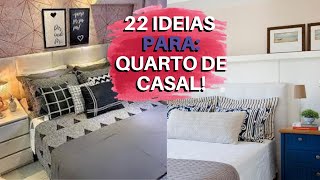 22 IDEIAS PARA DECORAR QUARTO DE CASAL SIMPLES [upl. by Dominica]