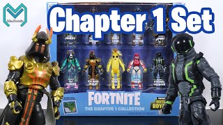 NEW FORTNITE CHAPTER 1 SET 2020  Action Figure Review  Jazwares Fortnite [upl. by Arhna480]