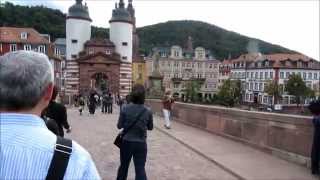 Historic old town Altstadt of Heidelberg Germany [upl. by Annovy675]