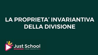 Proprietà invariantiva della divisione [upl. by Suraved968]