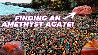 Exploring for Lake Superior Agates  Rockhounding for gems [upl. by Nerval]