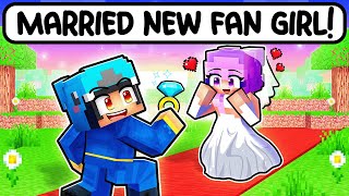 Omz MARRIED A NEW CRAZY FAN GIRL in Minecraft [upl. by Hallam316]