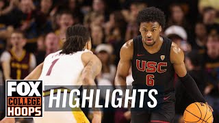 Bronny James Highlights in USC vs Arizona State  CBB on FOX [upl. by Itra]