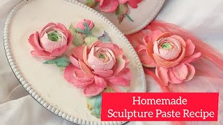 Homemade Sculpture Paste Recipe [upl. by Enyrhtak32]