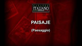 Paisaje🔥 Franco Simone Version Karaoke 🎤 Éxito Italiano en Español🎤 [upl. by Hogle]