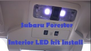 Subaru Forester Interior LED kit Installation [upl. by Kendrah801]