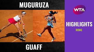 Garbiñe Muguruza vs Coco Gauff  2020 Rome Second Round  WTA Highlights [upl. by Arod]