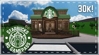 No Gamepass Mini Starbucks ☕  30k  Speedbuild amp Tour  Roblox Bloxburg  Tapioca [upl. by Akiner286]