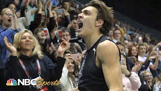 Mondo Duplantis WORLD RECORD 617m pole vault  NBC Sports [upl. by Tibbitts]