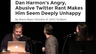 Dan Harmon reads a mean article about Dan Harmon [upl. by Aitekram]