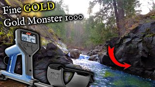 Minelab Gold Monster 1000 review Testing how to use for small gold [upl. by Modestia623]