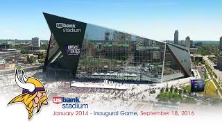 Official Minnesota Vikings US Bank Stadium Construction TimeLapse [upl. by Loar330]